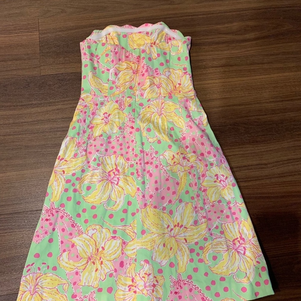 Fillies for Lillies Scalloped Strapless Dress - Picture 4 of 4